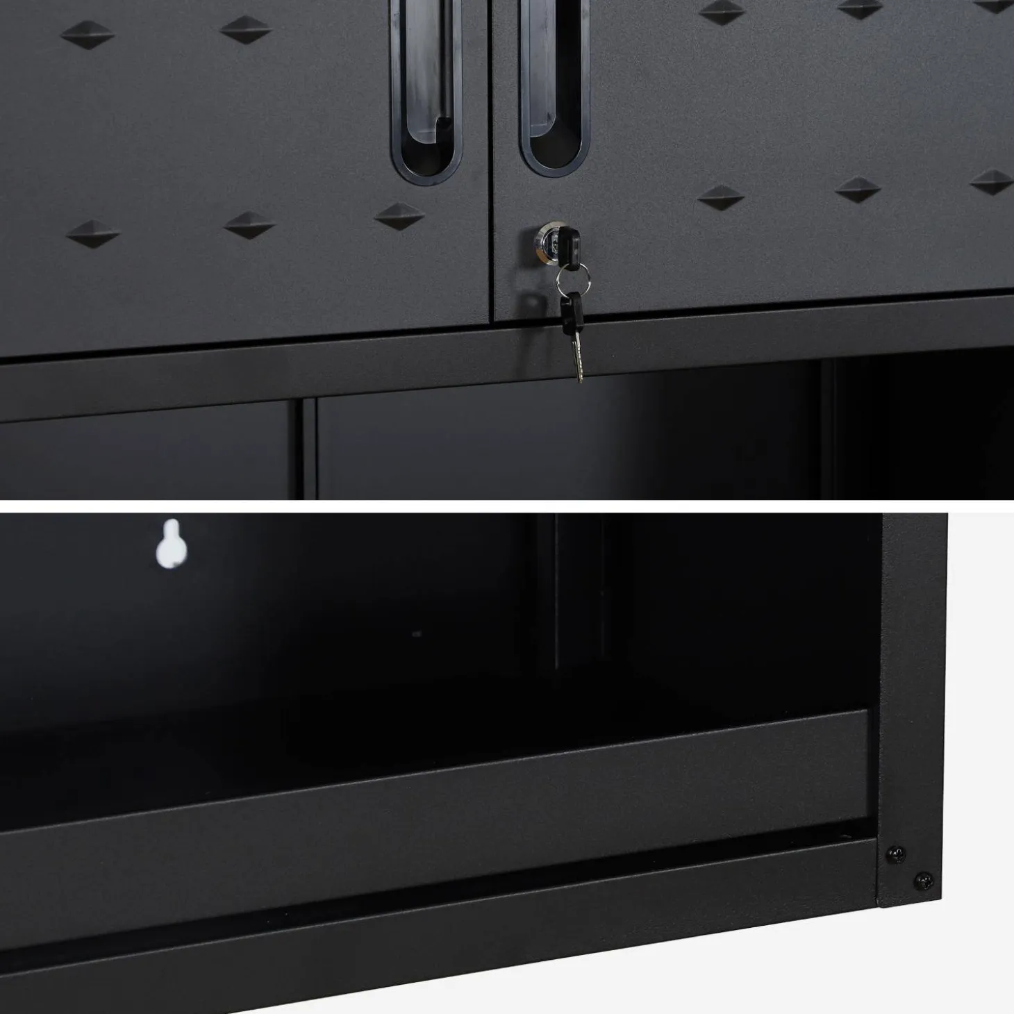Mueble alto de almacenamiento para garaje con estante