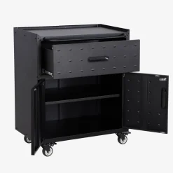 Mueble bajo de almacenamiento para garaje con 1 cajón y 2 puertas