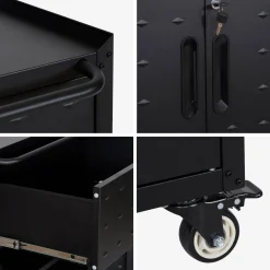 Mueble bajo de almacenamiento para garaje con 1 cajón y 2 puertas