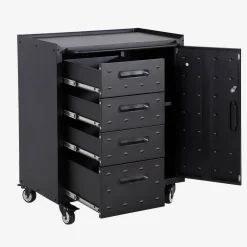 Mueble bajo de almacenamiento para garaje con 4 cajones y una puerta