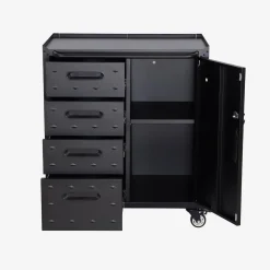 Mueble bajo de almacenamiento para garaje con 4 cajones y una puerta