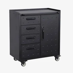 Mueble bajo de almacenamiento para garaje con 4 cajones y una puerta