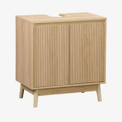 Mueble bajo lavabo escandinavo decorado en madera