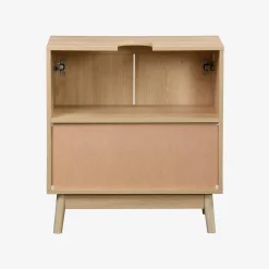 Mueble bajo lavabo escandinavo decorado en madera