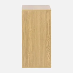 Mueble de almacenaje con efecto madera y 3 cajones
