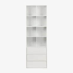 Mueble de almacenaje con efecto madera y 3 cajones