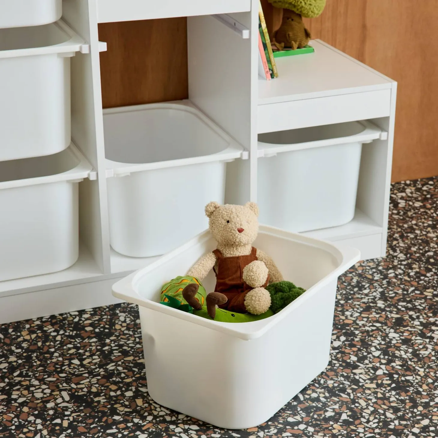 Mueble de almacenamiento infantil escalera, 6 cajones de almacenamiento