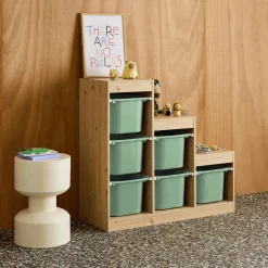 Mueble de almacenamiento infantil escalera, 6 cajones de almacenamiento