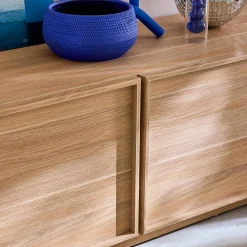 Mueble de TV de decoración de madera 3 puertas, 180cm