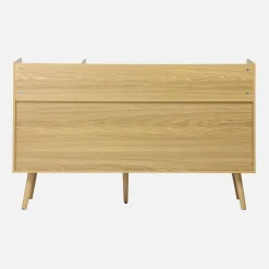 Mueble de vinilos XL estilo escandinavo, 130cm