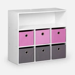 Mueble infantil con 6 cestas