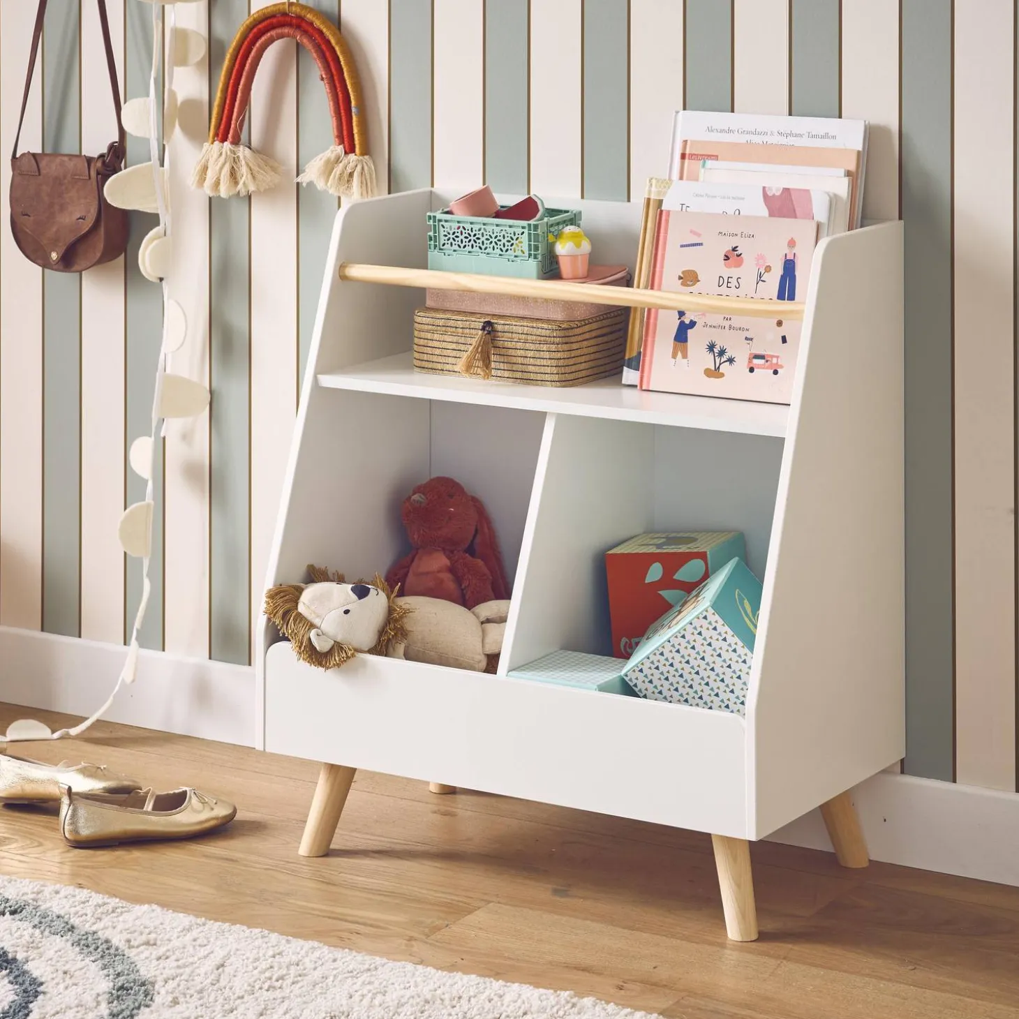 Mueble para niños, 2 compartimentos