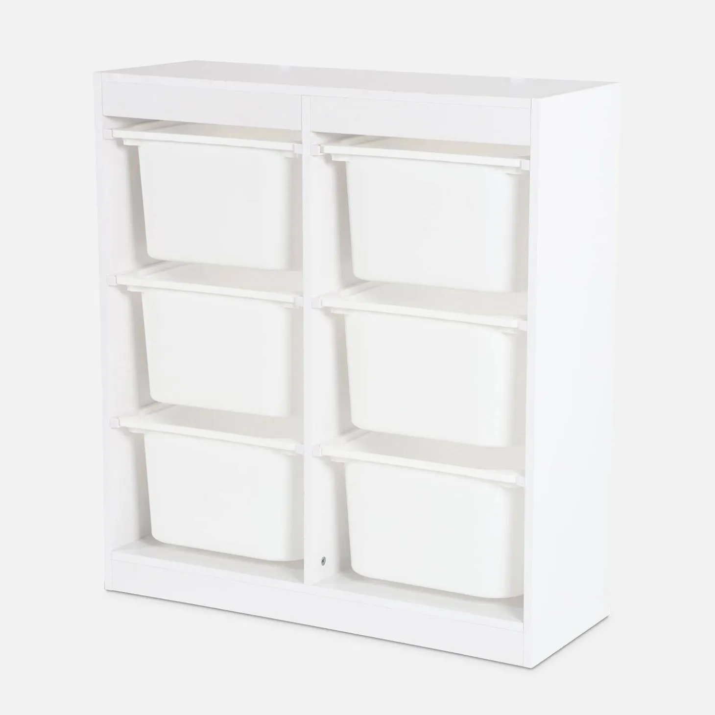 Mueble para niños con 6 cubos de almacenaje