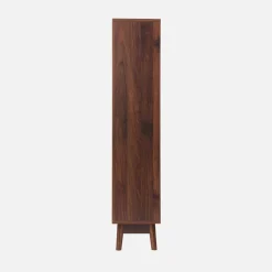 Mueble para zapatos de color nogal con 3 puertas