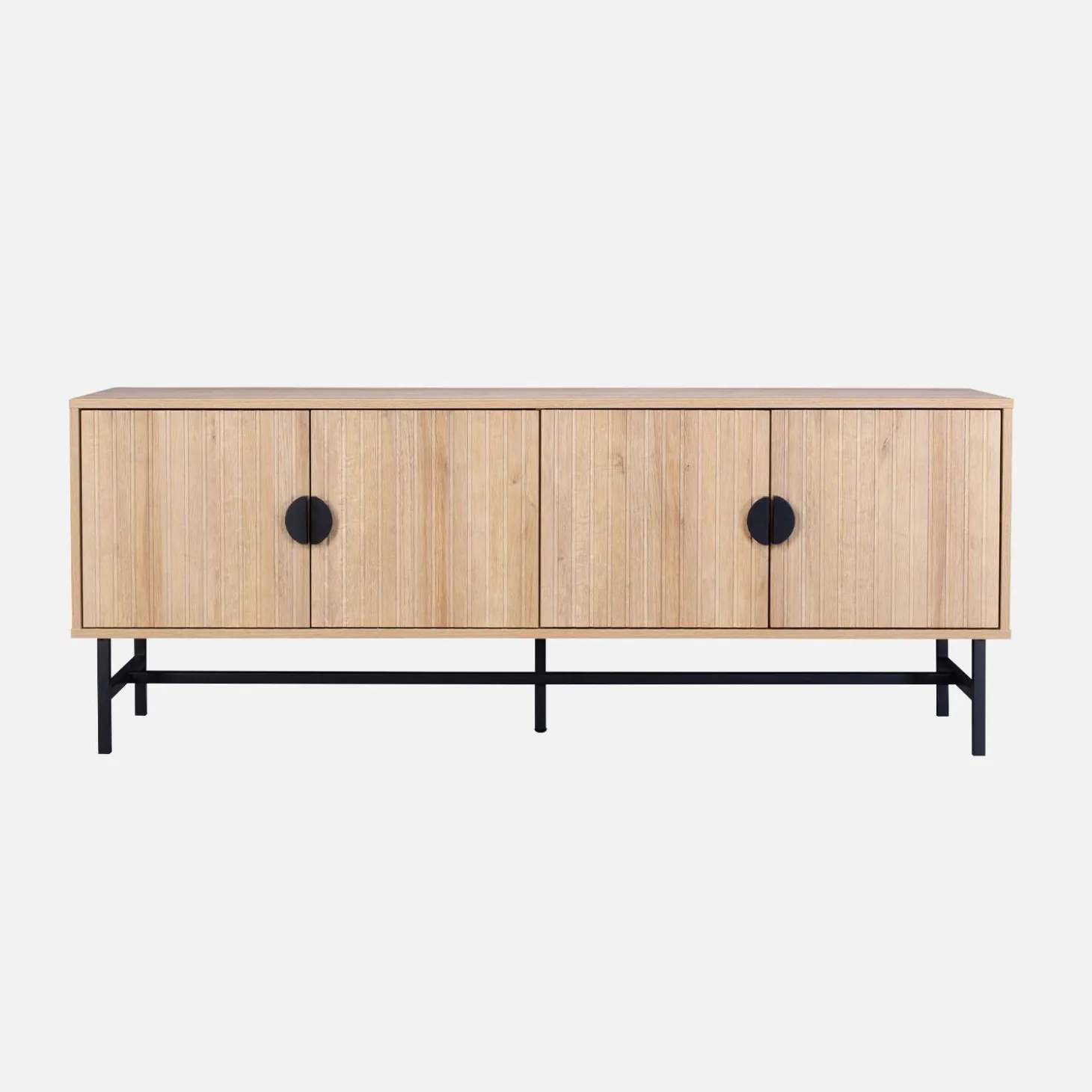 Mueble TV con efecto madera, 160cm