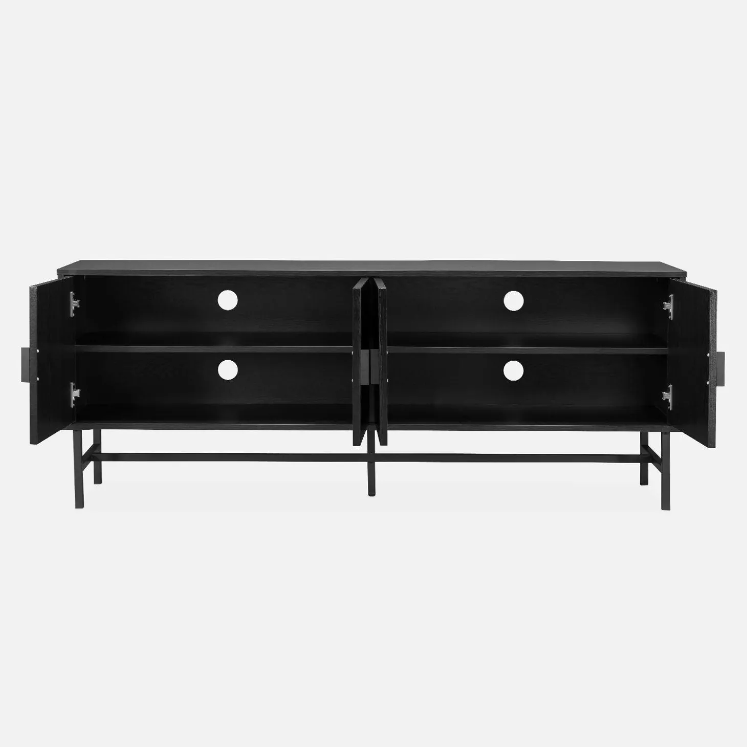 Mueble TV con efecto madera, 160cm