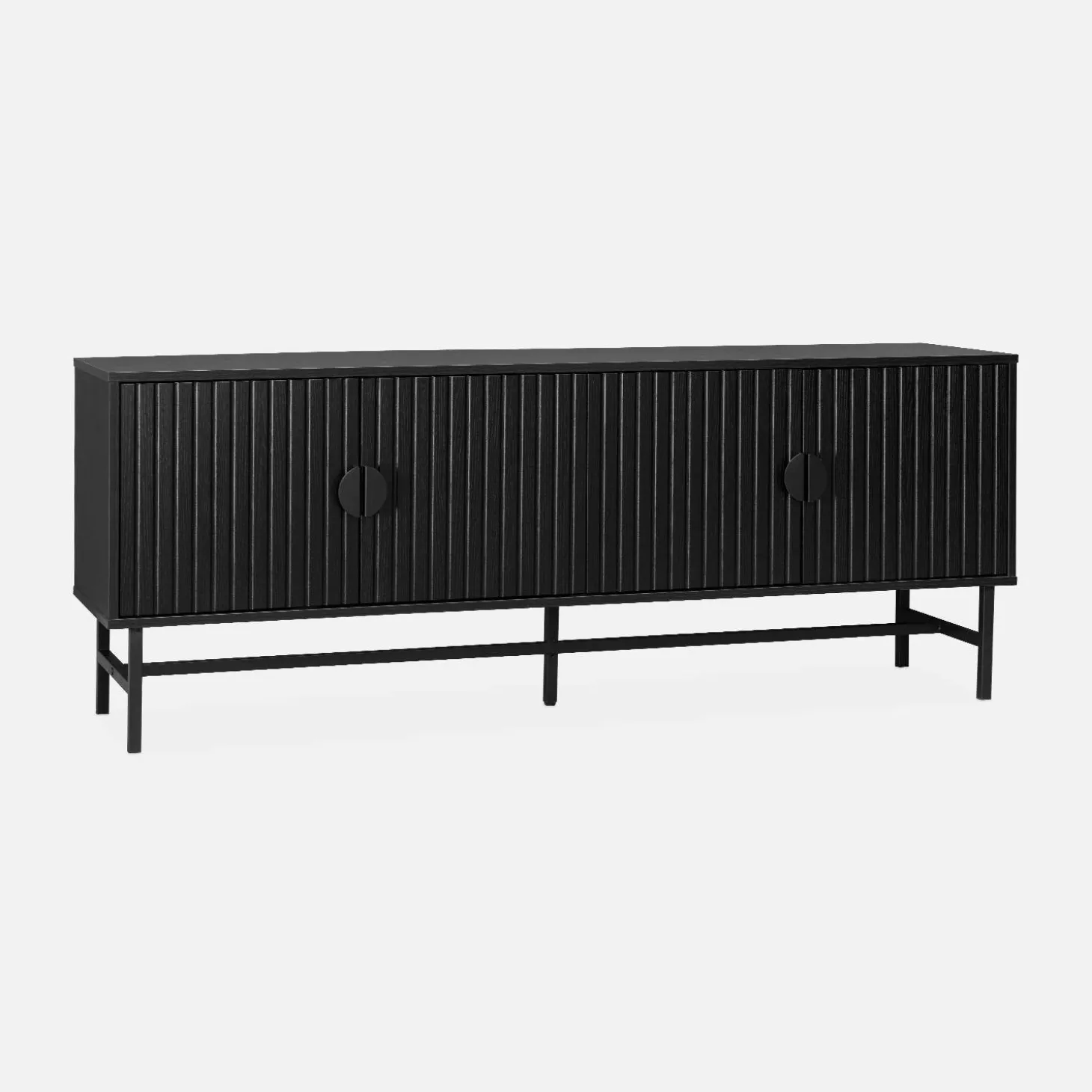 Mueble TV con efecto madera, 160cm