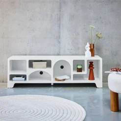 Mueble TV efecto madera, 160cm