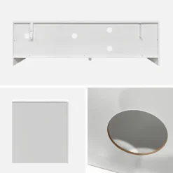 Mueble TV efecto madera, 160cm