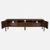 Mueble TV vintage efecto madera de nogal 151,5cm
