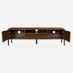 Mueble TV vintage efecto madera de nogal 151,5cm
