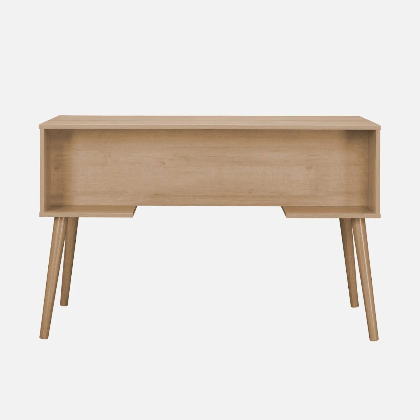 Oficina efecto madera y mimbre, 2 cajones