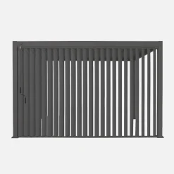 Panel de 4m con lamas orientables para pérgola bioclimática