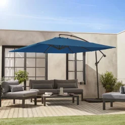 Parasol cuadrado excéntrico, 3x3m