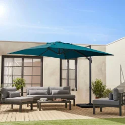 Parasol cuadrado excéntrico, 3x3m