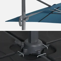 Parasol cuadrado excéntrico, 3x3m