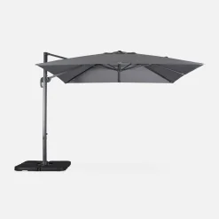Parasol cuadrado excéntrico, 3x3m