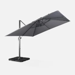 Parasol cuadrado excéntrico, 3x3m