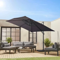 Parasol cuadrado excéntrico, 3x3m
