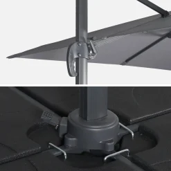 Parasol cuadrado excéntrico, 3x3m