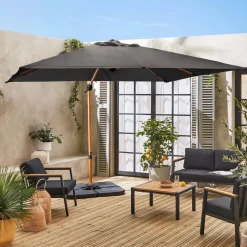 Parasol cuadrado excéntrico, 3x3m