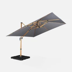 Parasol cuadrado excéntrico, 3x3m