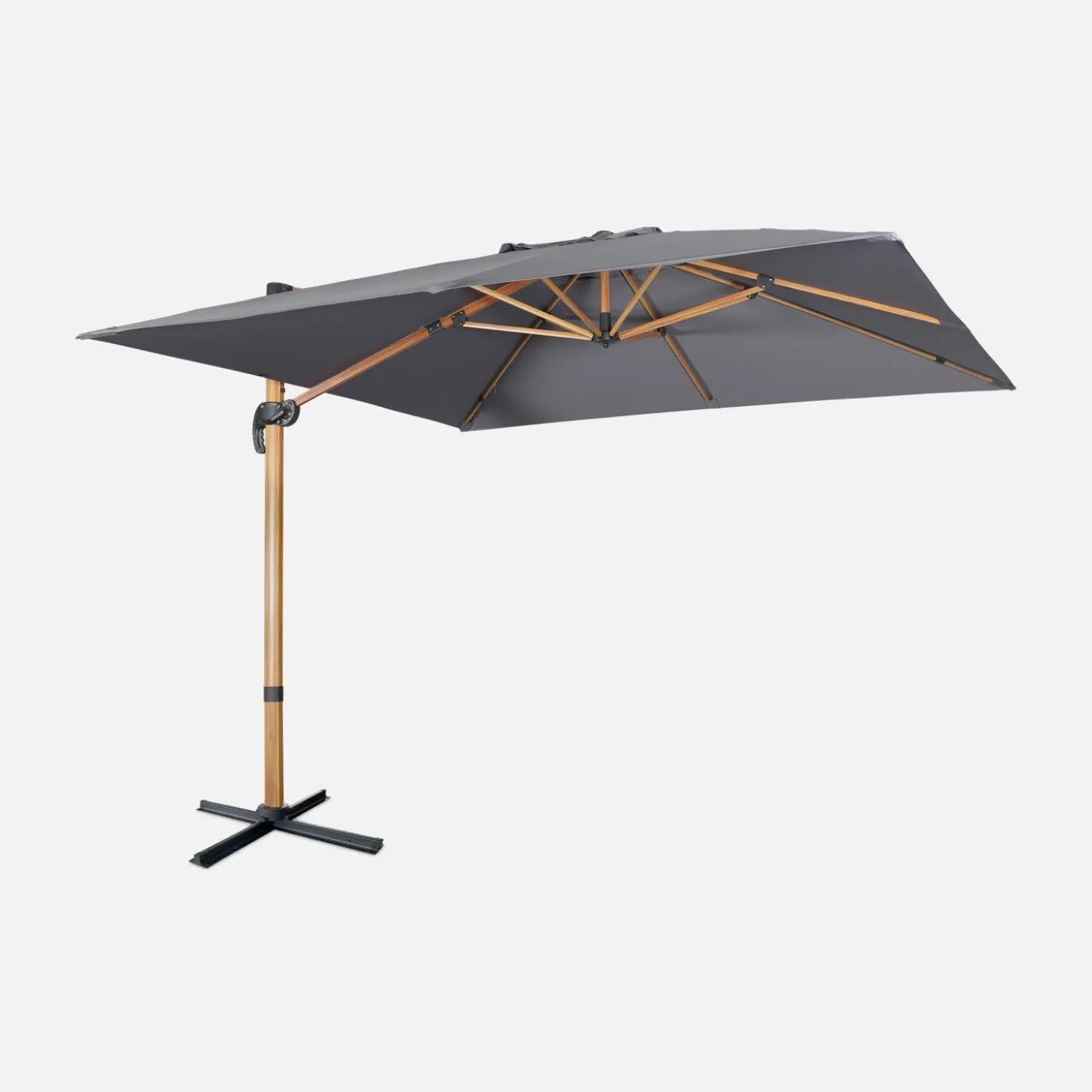 Parasol cuadrado excéntrico, 3x3m