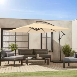 Parasol cuadrado excéntrico, 3x3m