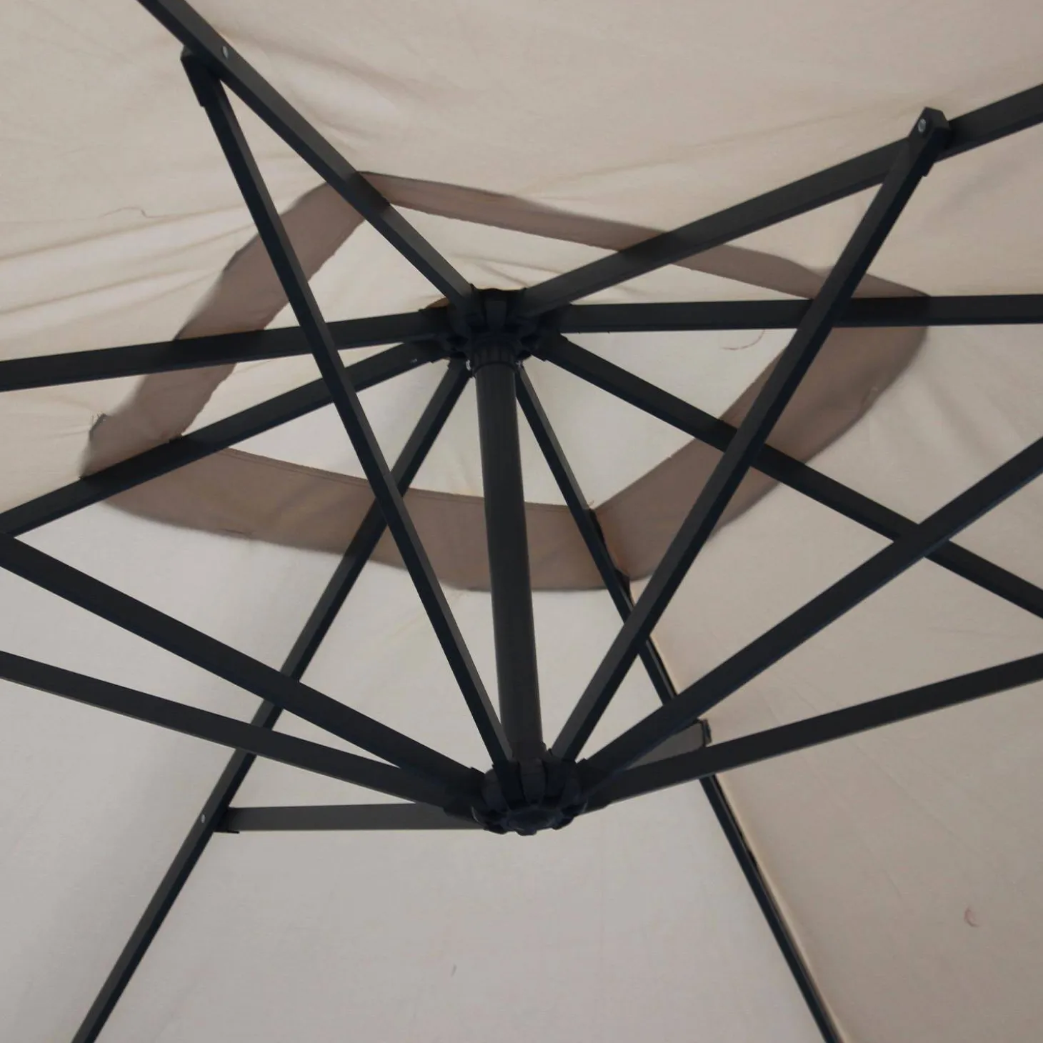Parasol cuadrado excéntrico, 3x3m