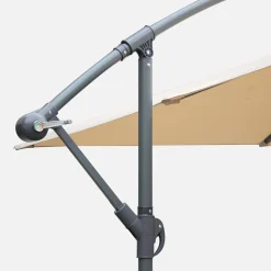 Parasol cuadrado excéntrico, 3x3m