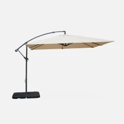 Parasol cuadrado excéntrico, 3x3m