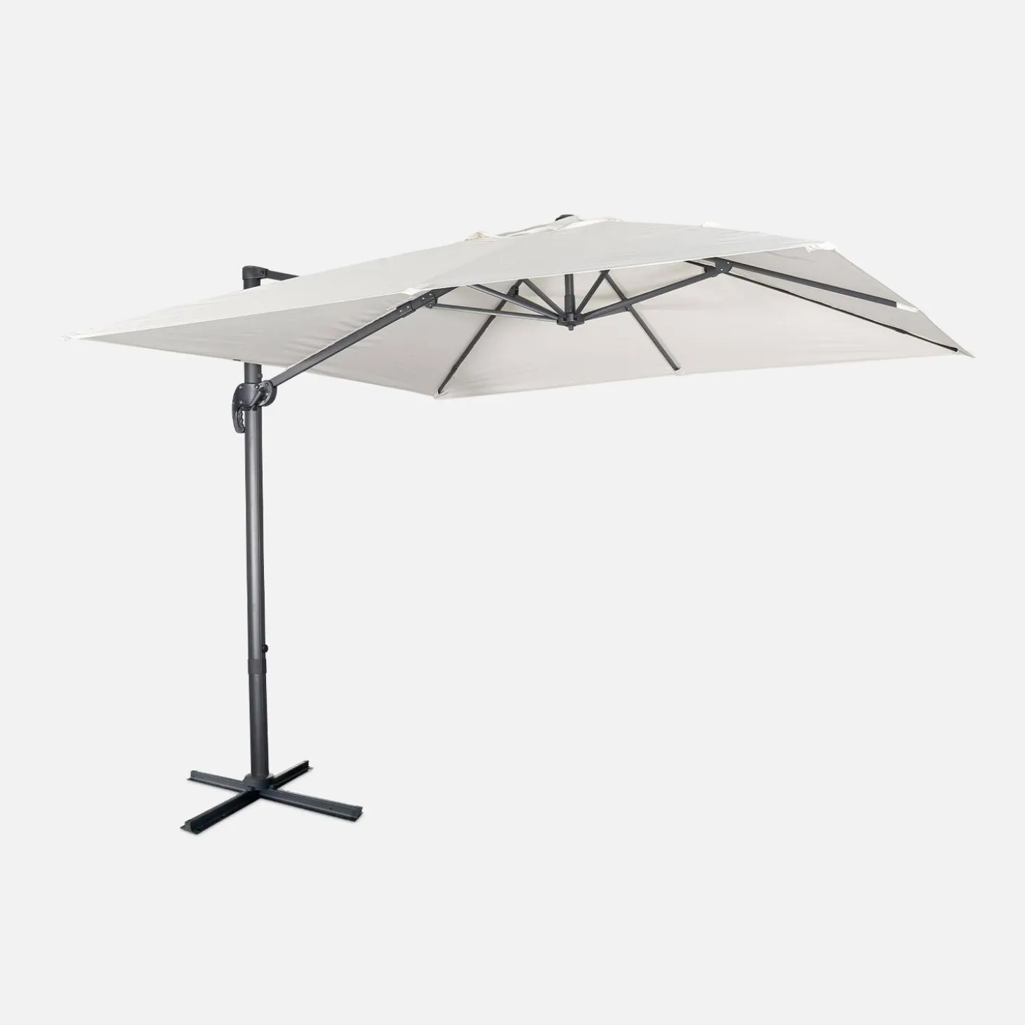 Parasol cuadrado excéntrico, 3x3m