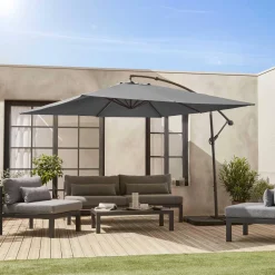 Parasol cuadrado excéntrico, 3x3m