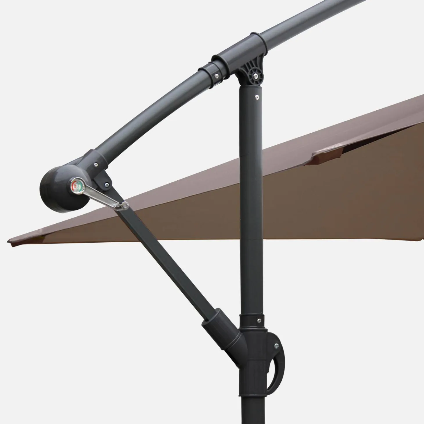 Parasol cuadrado excéntrico, 3x3m