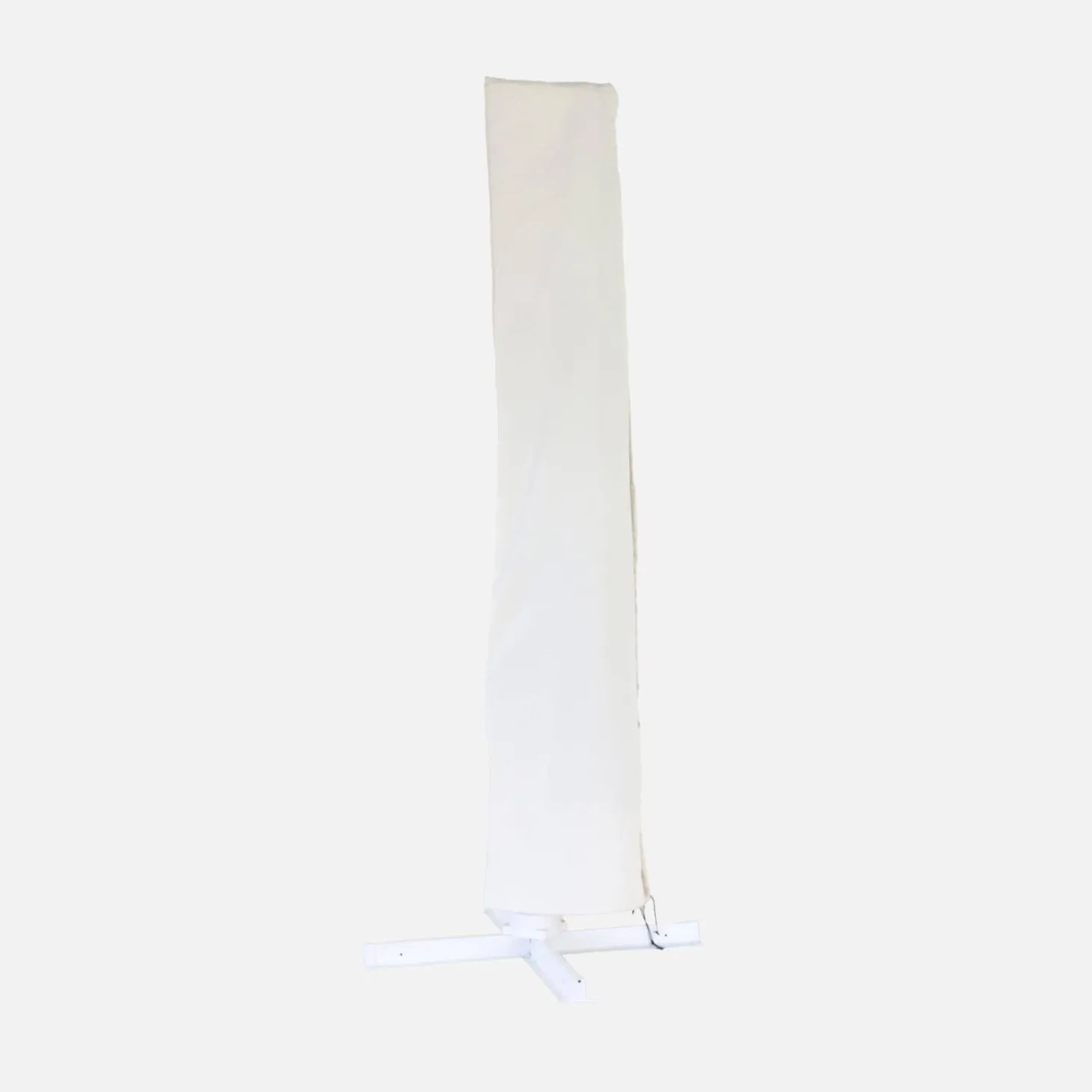 Parasol cuadrado excéntrico, 3x3m + placas de lastre 50x50cm