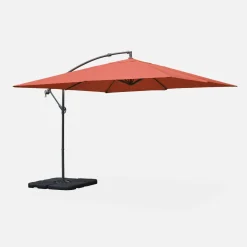 Parasol cuadrado excéntrico, 3x3m