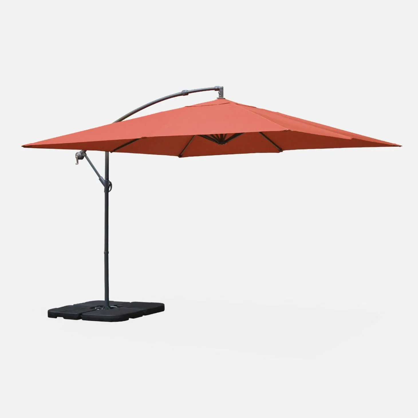 Parasol cuadrado excéntrico, 3x3m