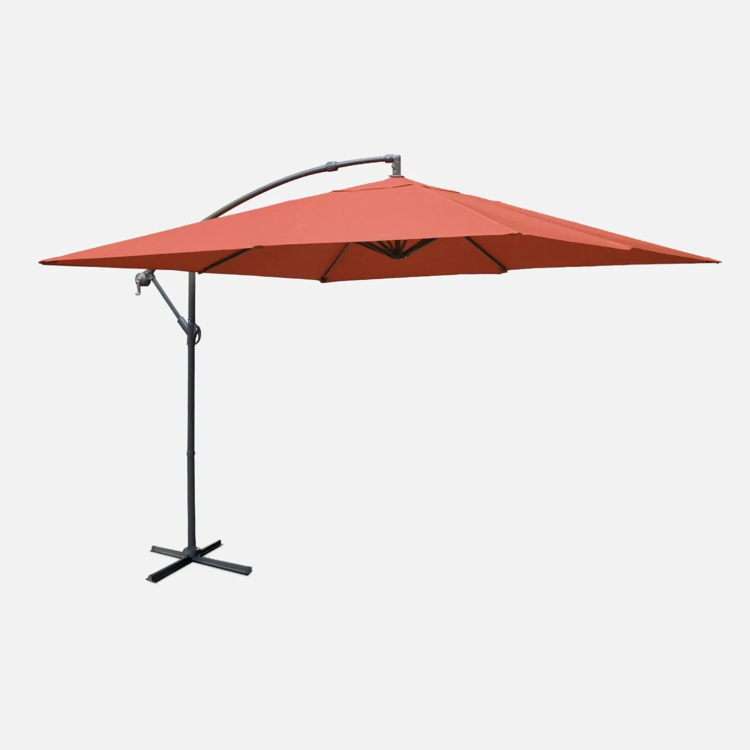 Parasol cuadrado excéntrico, 3x3m