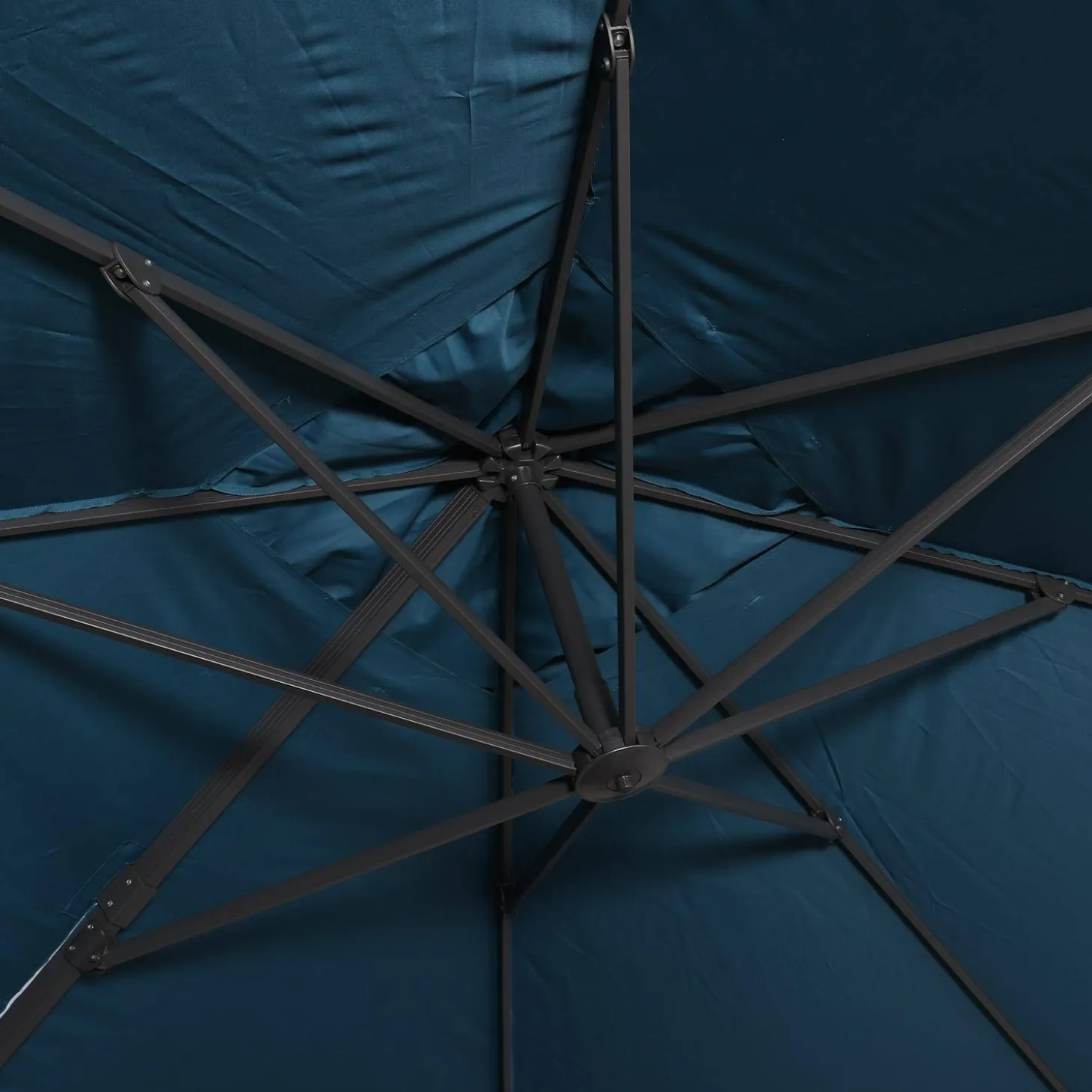 Parasol rectangular excéntrico, 3x4m + losas 50x50cm