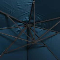 Parasol rectangular excéntrico, 3x4m + placas de lastre 50x50cm